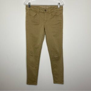 American Eagle Outfitters Khaki Sateen Jegging